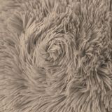 LUXE HOME INTERNATIONAL Luxe Home Cushion Cover Marino Fur Sold Design Ultra Soft for Home Decor, Sofa, Bedroom, Fernituer, Living Room Set of 2 ( 16"x16", Taupe ) - Taupe