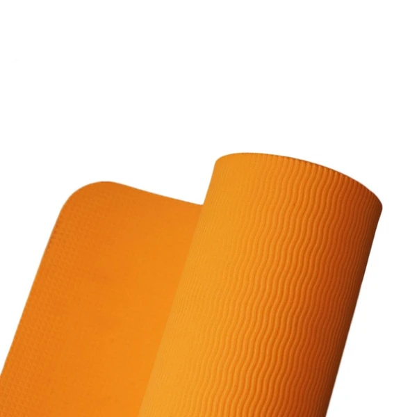 LUXE HOME INTERNATIONAL Luxe Home EVA Single-layer Yoga Mat ( Size - 2x6 Ft , Color - Orange ) - Orange