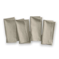 Luxe Home International 100% Cotton Dining Table Kitchen Napkin ( 45x45 cm, Taupe ) Set of 4 - 45x45 cm, Beige