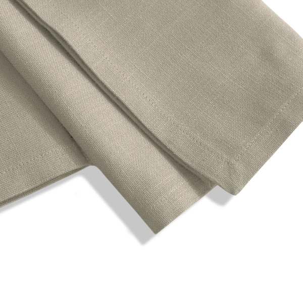 Luxe Home International 100% Cotton Dining Table Kitchen Napkin ( 45x45 cm, Taupe ) Set of 4 - 45x45 cm, Beige