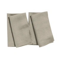 Luxe Home International 100% Cotton Dining Table Kitchen Napkin ( 45x45 cm, Taupe ) Set of 4 - 45x45 cm, Beige