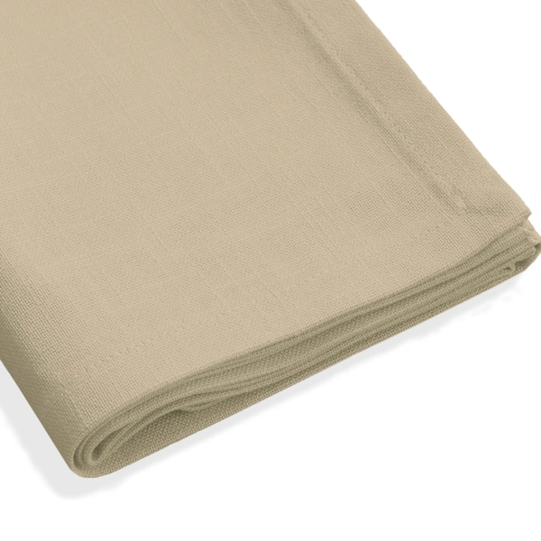 Luxe Home International 100% Cotton Dining Table Kitchen Napkin ( 45x45 cm, Beige ) Set of 4 - 45x45 cm, Beige