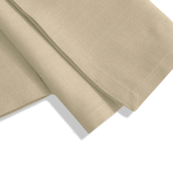 Luxe Home International 100% Cotton Dining Table Kitchen Napkin ( 45x45 cm, Beige ) Set of 4 - 45x45 cm, Beige