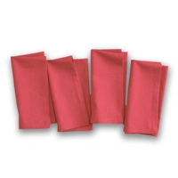 Luxe Home International 100% Cotton Dining Table Kitchen Napkin ( 45x45 cm, Maroon ) Set of 4 - 45x45 cm, Red