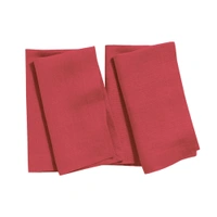 Luxe Home International 100% Cotton Dining Table Kitchen Napkin ( 45x45 cm, Maroon ) Set of 4 - 45x45 cm, Red