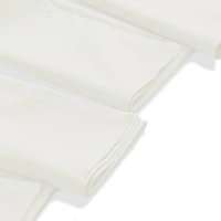 Luxe Home International 100% Cotton Dining Table Kitchen Napkin ( 45x45 cm, White ) Set of 4 - 45x45 cm, White
