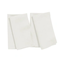 Luxe Home International 100% Cotton Dining Table Kitchen Napkin ( 45x45 cm, White ) Set of 4 - 45x45 cm, White