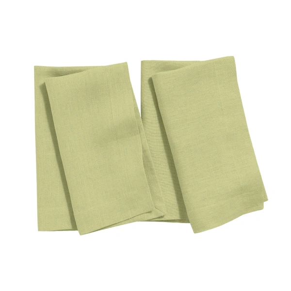 Luxe Home International 100% Cotton Dining Table Kitchen Napkin ( 45x45 cm, Green ) Set of 4 - 45x45 cm, Green