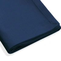 Luxe Home International 100% Cotton Dining Table Kitchen Napkin ( 45x45 cm, Navy Blue ) Set of 4 - 45x45 cm, Blue