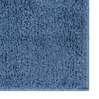 LUXE HOME INTERNATIONAL Bathmat Bostan Microfiber 1600 GSM Anti-Skid ( Blue , 38 Cm x 58 Cm , Pack of 1 ) - 40x60 cm, Blue