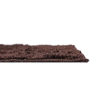 LUXE HOME INTERNATIONAL Bathmat Bostan Microfiber 1600 GSM Anti-Skid ( Chocolate , 38 Cm x 58 Cm , Pack of 1 ) - 40x60 cm, Chocolate
