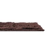 LUXE HOME INTERNATIONAL Bathmat Bostan Microfiber 1600 GSM Anti-Skid ( Chocolate , 38 Cm x 58 Cm , Pack of 1 ) - Chocolate