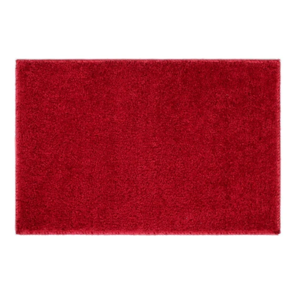 LUXE HOME INTERNATIONAL BathmatBostanMicrofiber1600GSMAnti-Skid(Maroon,38Cmx58Cm,Packof1) - Maroon