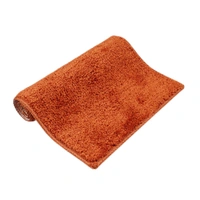 LUXE HOME INTERNATIONAL Bathmat Bostan Microfiber 1600 GSM Anti-Skid ( Rust , 38 Cm x 58 Cm , Pack of 1 ) - 40x60 cm, Rust