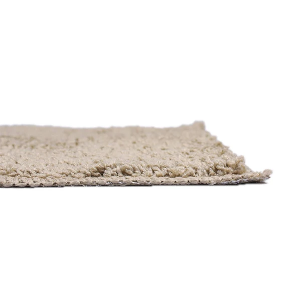 LUXE HOME INTERNATIONAL Bathmat Bostan Microfiber 1600 GSM Anti-Skid ( Beige , 38 Cm x 58 Cm , Pack of 1 ) - Beige