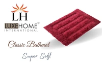LUXE HOME INTERNATIONAL Bathmat Classic Microfiber 2500 GSM Anti-Skid ( 40x60 cm, Mocka, Pack of 1 ) - 40x60 cm, Mocka