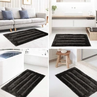 LUXE HOME INTERNATIONAL Bathmat Classic Microfiber 2500 GSM Anti-Skid ( 40x60 cm, Arabic Coffee, Pack of 1 ) - 40x60 cm, Arabic Coffee