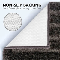 LUXE HOME INTERNATIONAL Bathmat Classic Microfiber 2500 GSM Anti-Skid ( 40x60 cm, Arabic Coffee, Pack of 1 ) - 40x60 cm, Arabic Coffee