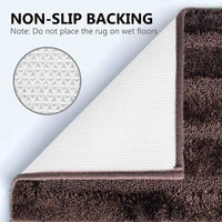 LUXE HOME INTERNATIONAL Bathmat Classic Microfiber 2500 GSM Anti-Skid ( 45x75 cm, Chocolate, Pack of 1 ) - 45x75 cm, Chocolate
