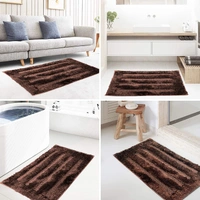 LUXE HOME INTERNATIONAL Bathmat Classic Microfiber 2500 GSM Anti-Skid ( 40x60 cm, Coffee, Pack of 1 ) - 40x60 cm, Coffee