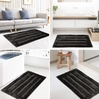 LUXE HOME INTERNATIONAL Bathmat Classic Microfiber 2500 GSM Anti-Skid ( 45x75 cm, Arabic Coffee, Pack of 1 ) - 45x75 cm, Arabic Coffee