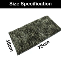 LUXE HOME INTERNATIONAL Bathmat Hawaii Microfiber 2500 GSM Anti-Skid ( Hunter Green , 45 Cm x 75 Cm , Pack of 1 ) - 45x75 cm, Hunter Green