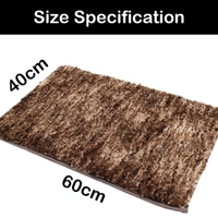 LUXE HOME INTERNATIONAL Bathmat Hawaii Microfiber 2500 GSM Anti-Skid ( Rock Brown , 40 Cm x 60 Cm , Pack of 1 ) - 40x60 cm, Rock Brown