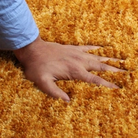 LUXE HOME INTERNATIONAL Bathmat Hawaii Microfiber 2500 GSM Anti-Skid ( Gold , 40 Cm x 60 Cm , Pack of 1 ) - 40x60 cm, Gold