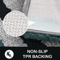LUXE HOME INTERNATIONAL Bathmat Italia Microfiber 2500 GSM Anti-Skid Super Soft ( H.Green , 45 Cm x 75 Cm , Pack of 1 ) - 45x75 cm, H.Green