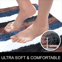 LUXE HOME INTERNATIONAL Runner Jaricho Microfiber 2500 GSM Anti-Skid ( 2Ft x 5Ft , R.Brown , Pack of 1 ) - 2x5 Ft, R.Brown