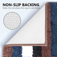 LUXE HOME INTERNATIONAL Runner Jaricho Microfiber 2500 GSM Anti-Skid ( 2Ft x 5Ft , R.Brown , Pack of 1 ) - 2x5 Ft, R.Brown