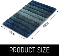 LUXE HOME INTERNATIONAL Bathmat Luxury Microfiber 2500 GSM Anti-Skid ( Hunter Green , 40 Cm x 60 Cm , Pack of 1 ) - 40x60 cm, Hunter Green