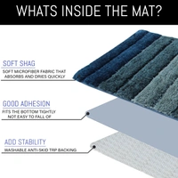 LUXE HOME INTERNATIONAL Bathmat Luxury Microfiber 2500 GSM Anti-Skid ( Hunter Green , 40 Cm x 60 Cm , Pack of 1 ) - 40x60 cm, Hunter Green