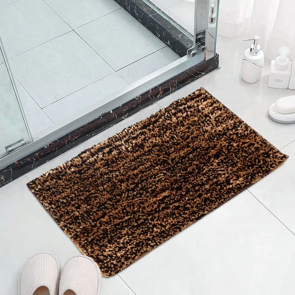 LUXE HOME INTERNATIONAL Bathmat Moscow Microfiber 1600 GSM Anti-Skid ( Honey Bee , 38 Cm x 58 Cm , Pack of 1 ) - Honey Bee