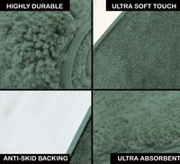 LUXE HOME INTERNATIONAL Carpet Newman Microfiber 2500 GSM Anti Slip ( Seige, 4x6 Ft, Pack of 1 ) - 4x6 Ft, Seige