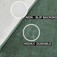 LUXE HOME INTERNATIONAL Carpet Newman Microfiber 2500 GSM Anti Slip ( Seige, 4x6 Ft, Pack of 1 ) - 4x6 Ft, Seige