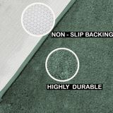 LUXE HOME INTERNATIONAL Runner Newman Microfiber 2500 GSM Anti Slip ( Seige, 2x5 Ft, Pack of 1 ) - Seige