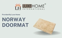 LUXE HOME INTERNATIONAL Bathmat Norway Microfiber 1600 GSM Anti-Skid ( Chocolate , 38 Cm x 58 Cm , Pack of 1 ) - Chocolate