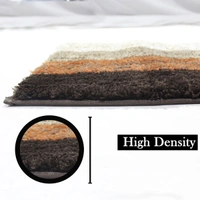 LUXE HOME INTERNATIONAL Bathmat Oyster Microfiber 1600 GSM Anti-Skid ( Teracotta , 38 Cm x 58 Cm , Pack of 1 ) - 40x60 cm, Teracotta