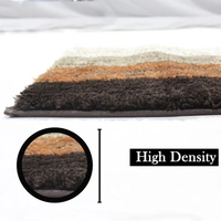 LUXE HOME INTERNATIONAL Bathmat Oyster Microfiber 1600 GSM Anti-Skid ( Teracotta , 38 Cm x 58 Cm , Pack of 1 ) - 40x60 cm, Teracotta