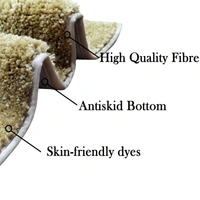 LUXE HOME INTERNATIONAL Bathmat Oyster Microfiber 1600 GSM Anti-Skid ( Tabacco , 38 Cm x 58 Cm , Pack of 1 ) - 40x60 cm, Tabacco