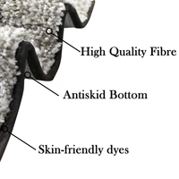 LUXE HOME INTERNATIONAL Bathmat Oyster Microfiber 1600 GSM Anti-Skid ( Sandune , 38 Cm x 58 Cm , Pack of 1 ) - 40x60 cm, Sandune