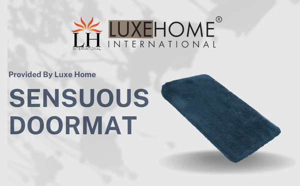 LUXE HOME INTERNATIONAL Bathmat Sensuous Microfiber 2500 GSM Anti-Skid ( Grey , 45 Cm x 75 Cm , Pack of 1 ) - 45x75 cm, Grey