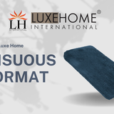 LUXE HOME INTERNATIONAL Bathmat Sensuous Microfiber 2500 GSM Anti-Skid ( Coffee , 60 Cm x 90 Cm , Pack of 1 ) - Coffee