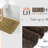 LUXE HOME INTERNATIONAL Runner Sensuous Microfiber 2500 GSM Anti-Skid ( Coffee , 2 Ft x 5 Ft , Pack of 1 ) - Coffee