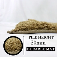 LUXE HOME INTERNATIONAL Runner Sensuous Microfiber 2500 GSM Anti-Skid ( Antigold , 2 Ft x 5 Ft , Pack of 1 ) - 2x5 Ft, gold