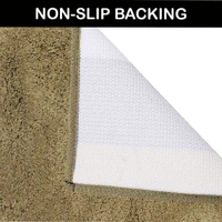 LUXE HOME INTERNATIONAL Runner Sensuous Microfiber 2500 GSM Anti-Skid ( Antigold , 2 Ft x 5 Ft , Pack of 1 ) - 2x5 Ft, gold