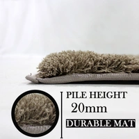 LUXE HOME INTERNATIONAL Bathmat Sensuous Microfiber 2500 GSM Anti-Skid ( Taupe , 45 Cm x 75 Cm , Pack of 1 ) - 45x75 cm, Taupe