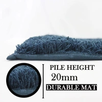 LUXE HOME INTERNATIONAL Bathmat Sensuous Microfiber 2500 GSM Anti-Skid ( Teal , 60 Cm x 90 Cm , Pack of 1 ) - 60x90 cm, Teal
