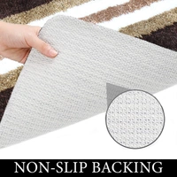 LUXE HOME INTERNATIONAL Bathmat Turkey Microfiber 1600 GSM Anti-Skid ( Chocolate , 38 Cm x 58 Cm , Pack of 1 ) - Chocolate
